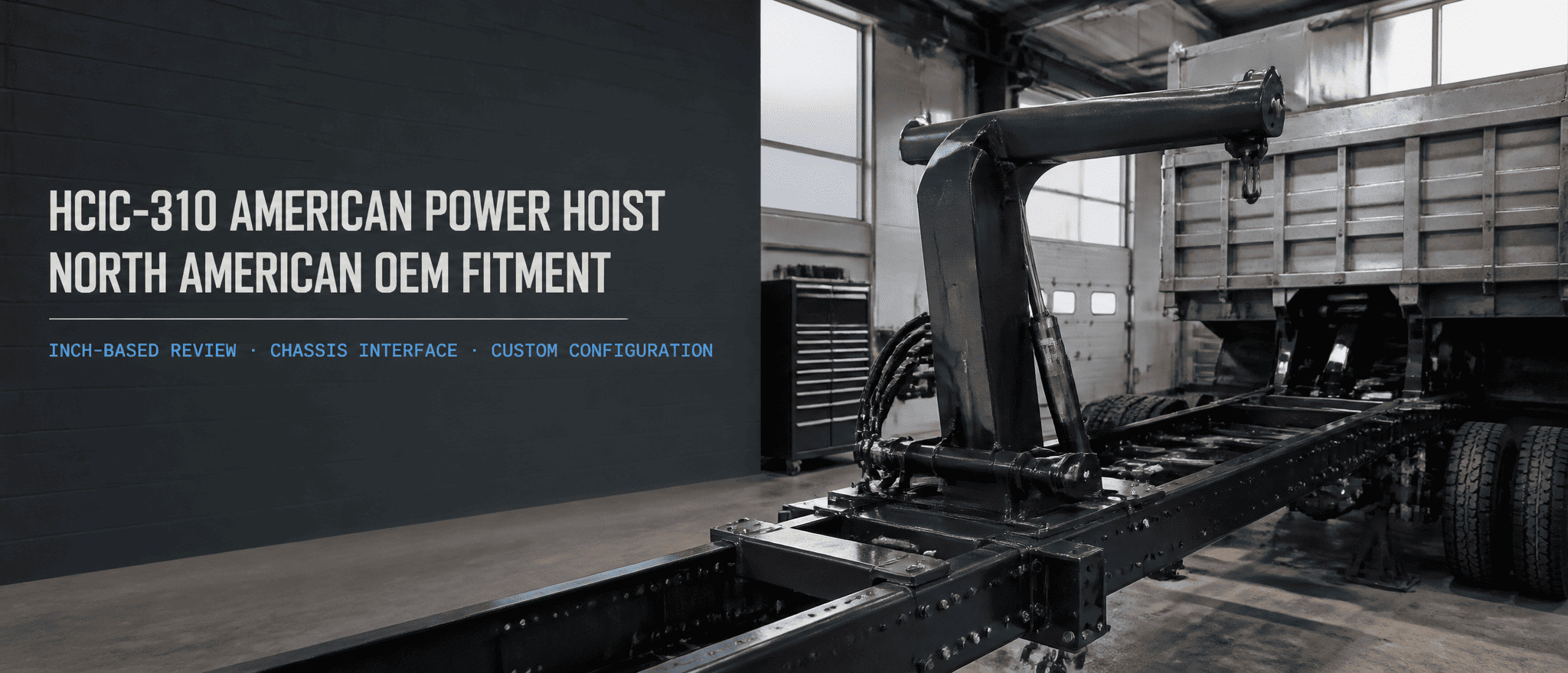 HCIC klade palcové vybavení do středu svého zdroje HCIC-310 American Power Hoist