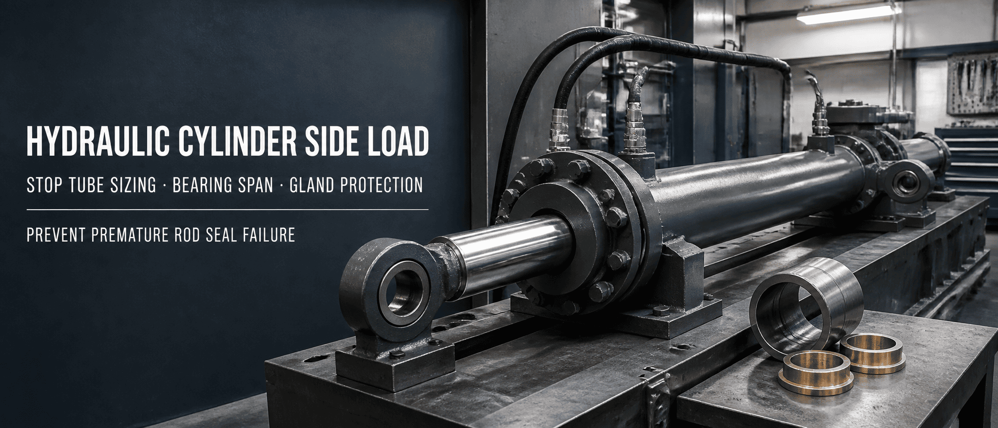 Dimenzování bočního zatížení hydraulického válce a dorazové trubky: Jak inženýři OEM eliminují zadření a prasknutí těsnění
