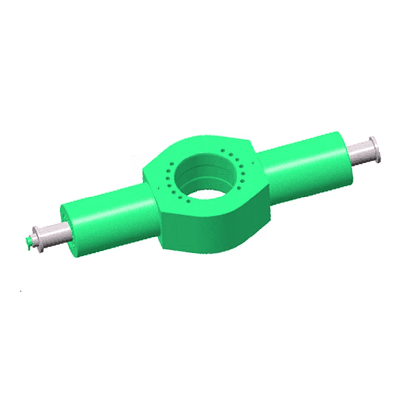 Dvojčinný hydraulický lisovací válec