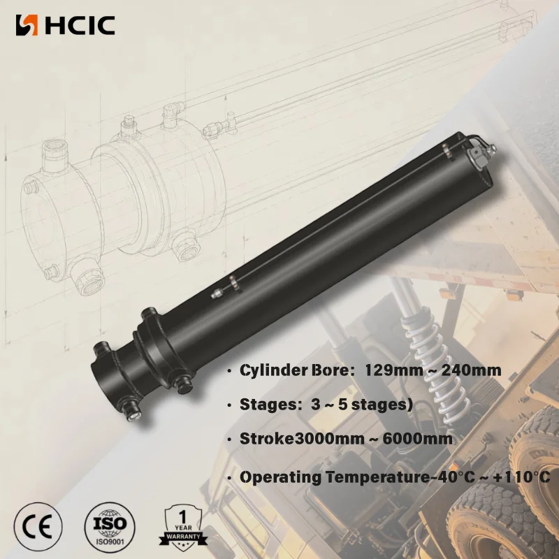 Hydraulický válec předního sklápění